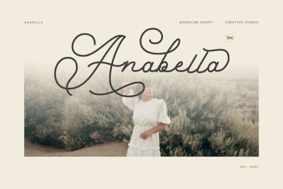 Anabella: A Polished Script Typeface for Elegant Digital Designs