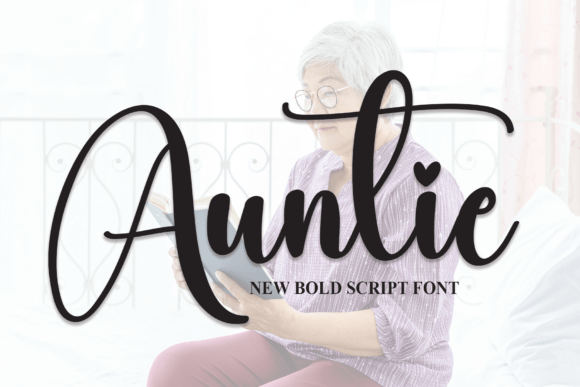 Auntie: A Bold Script Font for Playful Branding