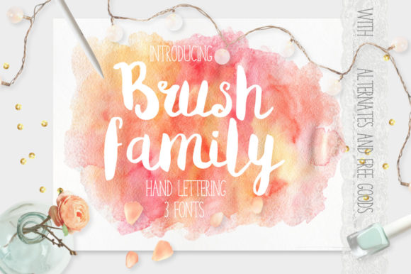 Brush Family: A Watercolor Typeface for Modern Web Design
