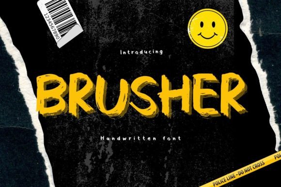 Brusher: A Handwritten Font for Editorial Personality
