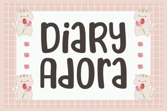 Diary Adora: A Cute Script Font for Digital Branding