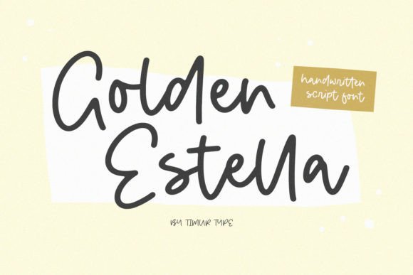 Golden Estella: A Serene Script Font for Editorial Soul