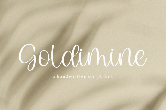 Goldimine: The Craft-Friendly Handwritten Font