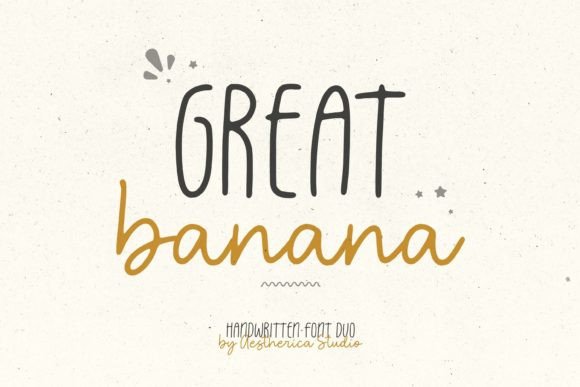 Great Banana: The Craft Font with Modern Handwritten Charm