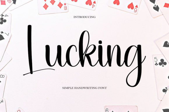 Lucking Font: A Modern Script Typeface for Digital Branding