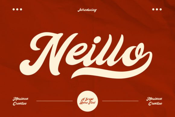 Neillo: A Fun Retro Script Font for Modern Branding