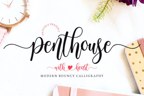 Penthouse: A Script Typeface for Elegant Digital Branding