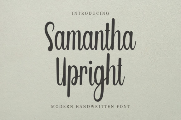 Samantha Upright: A Handwritten Font for Editorial Personality