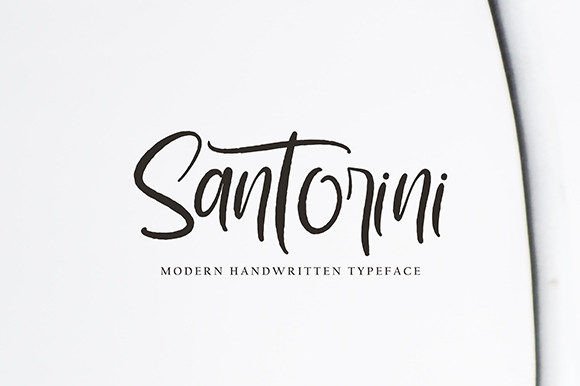 Santorini Font: A Handwritten Upgrade for Your Brand