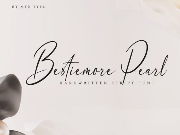 The Beautifully Elegant Bestiemore Pearl Handwritten Font