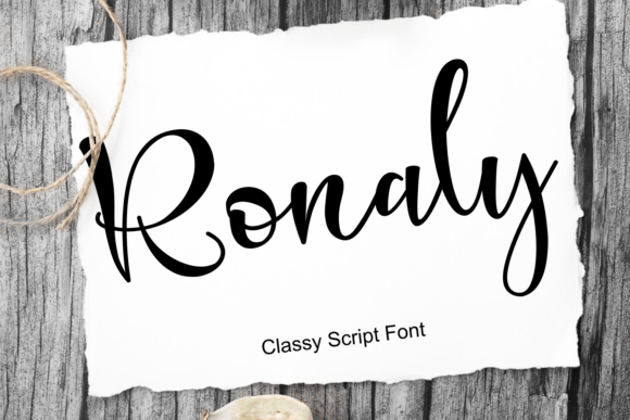 The Ronaly Font: Elevating Everyday Branding for Creative Businesses