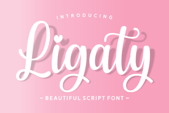 Using Ligaty Typeface for a Sweet and Elegant Brand Identity
